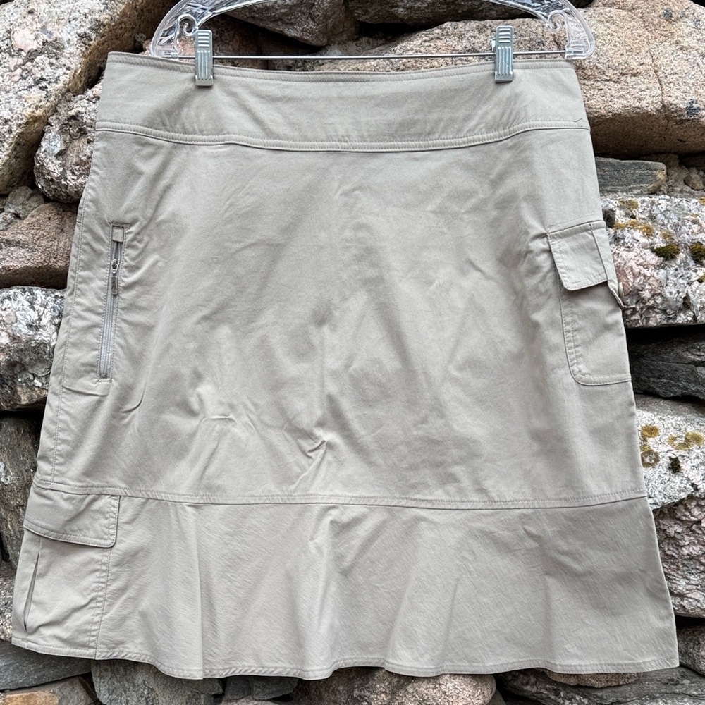 Khaki Cargo Skirt Large Hiking Outdoor Utility